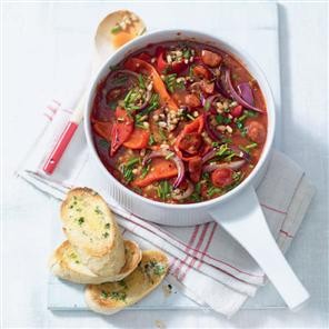 Summery chorizo stew