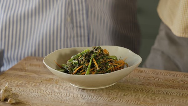 Summery lentil salad