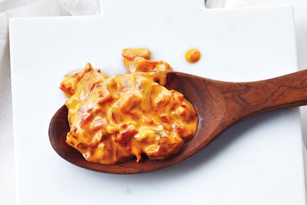 Sun-dried tomato and roasted red pepper cream sauce