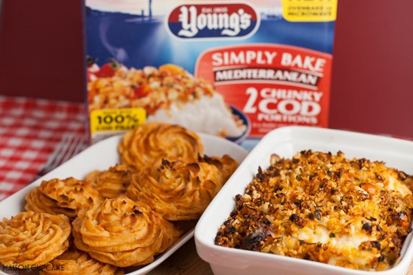 Sun dried tomato duchesse potatoes