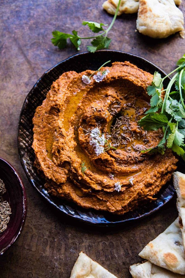 Sun-dried tomato roasted red pepper spread (Muhammara)