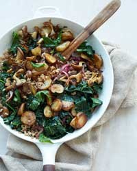 Sunchoke-kale hash with farro