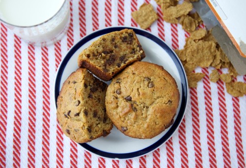 Sunflower butter bran muffins