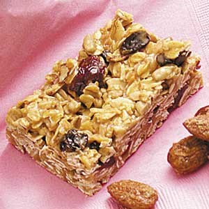 Sunflower-cherry granola bars