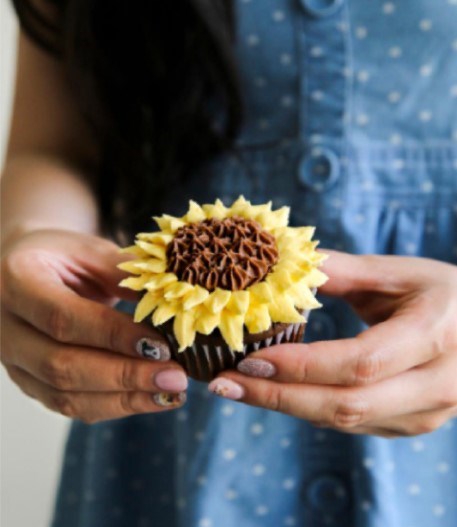 Sunflower piping tutorial 