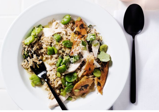 Sunflower seed risotto