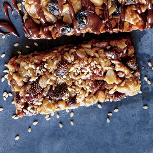 Sunflower, strawberry, and butterscotch bars