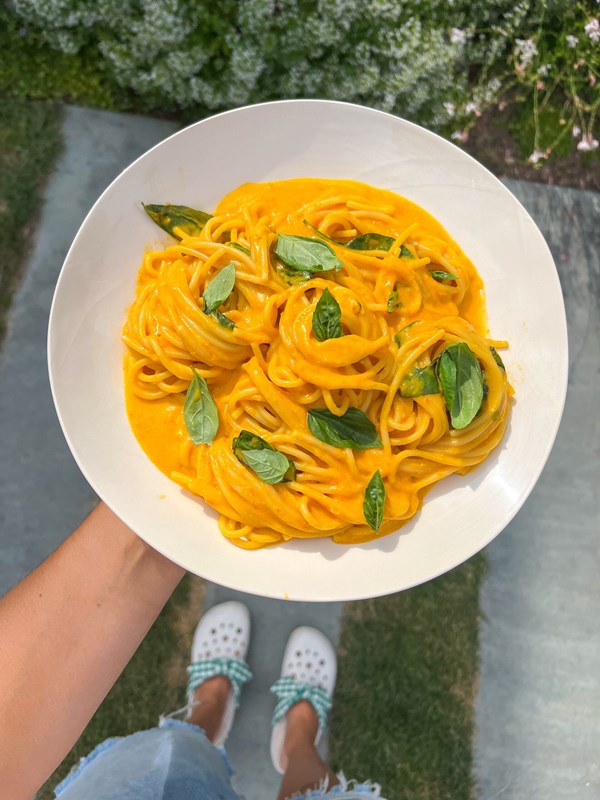 Sungold tomato pasta