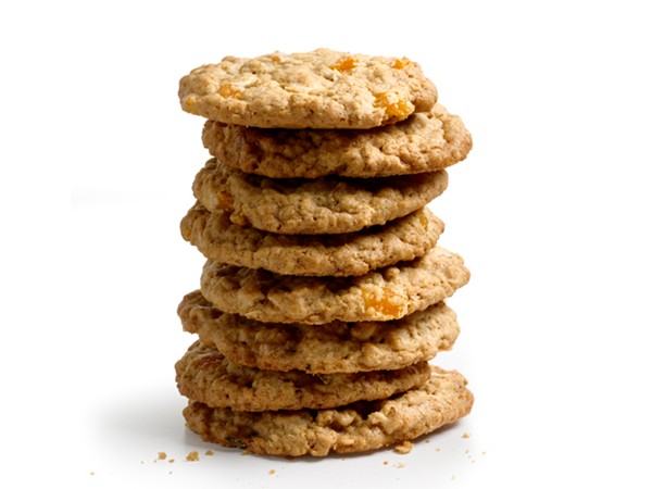 Sunny Anderson's nutty white chocolate and peach oatmeal cookies