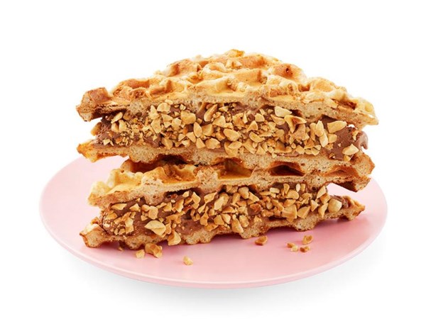 Sunny Anderson's peanut butter cookie waffle ice cream sandwiches