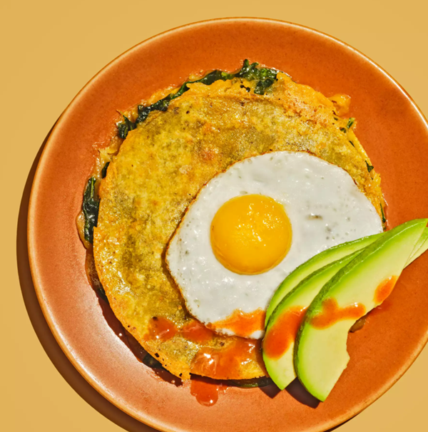 Sunny-side-up quesadilla
