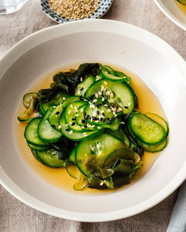Sunomono Japanese cucumber salad