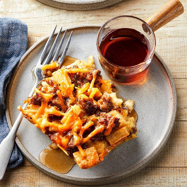 Sunrise pancake casserole