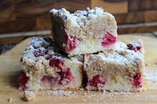 Super crumb raspberry almond crumb cake