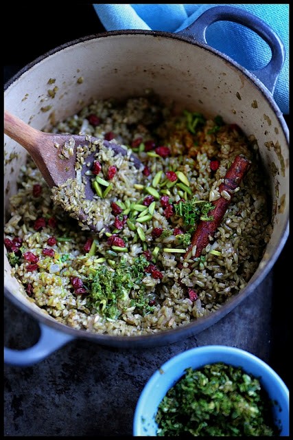Super freekah with gremolata