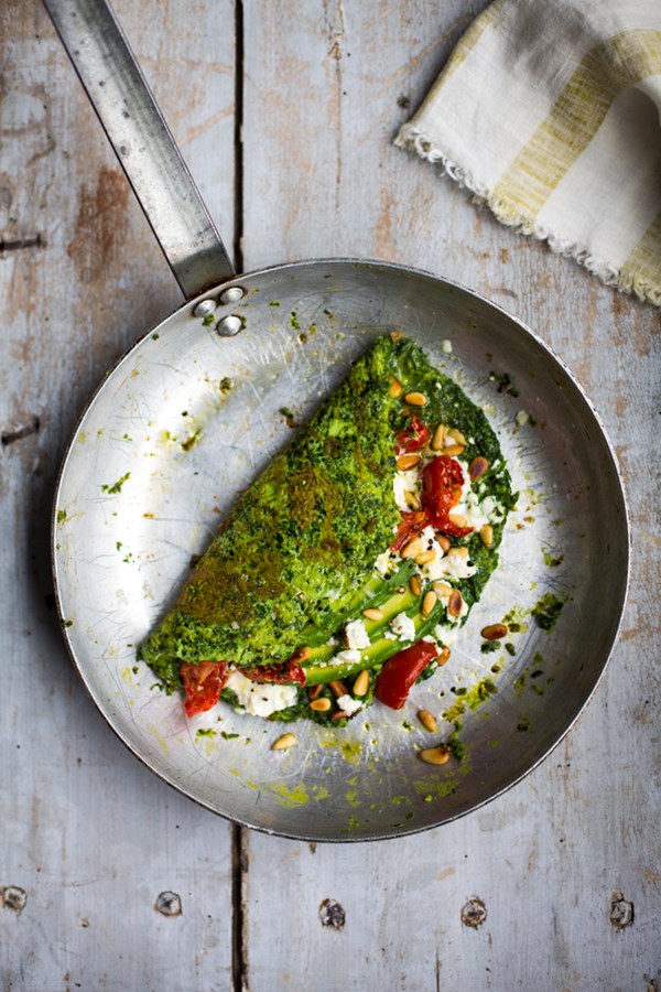 Super green omelette