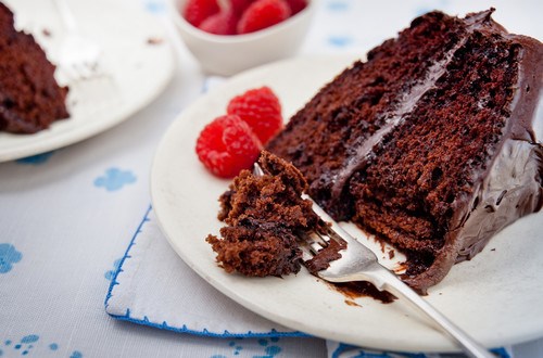 Super-moist chocolate mayo cake