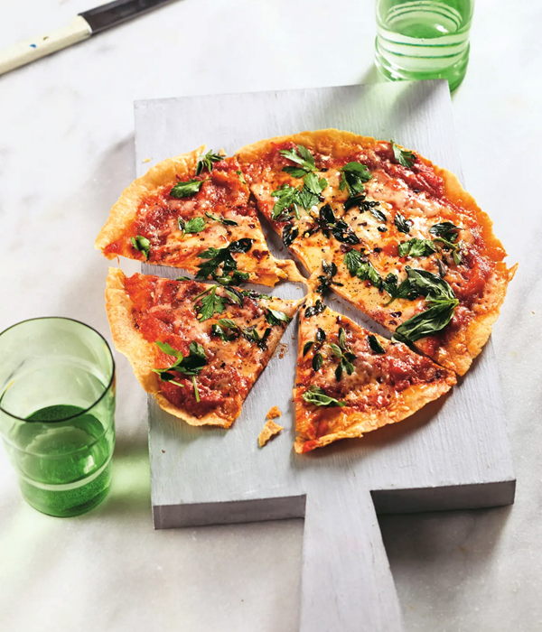 Super-quick cast-iron pizza