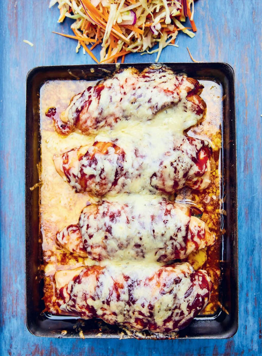 Super-saucy hunter's chicken