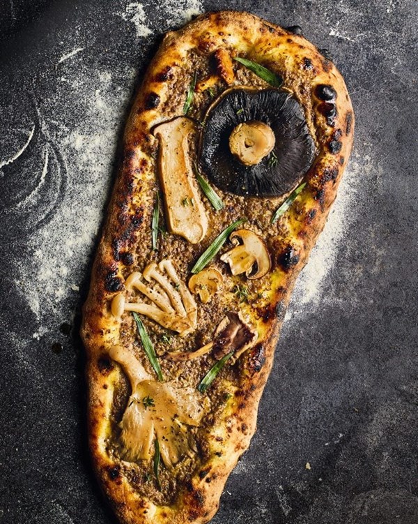 Super-shroom flatbreads