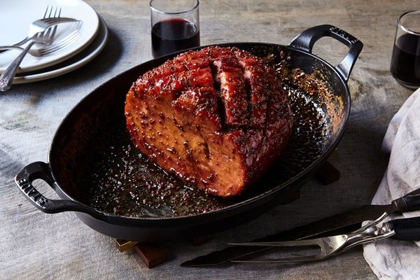 Super simple glazed ham