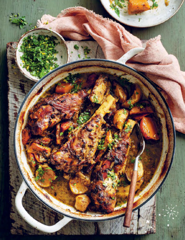 Super slow-cooked lamb stew