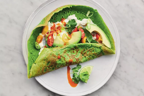 Super spinach pancakes