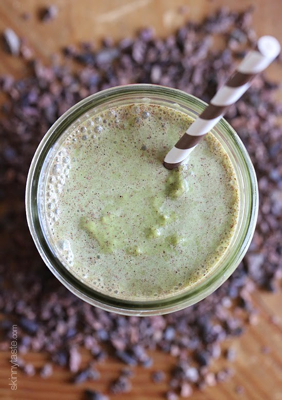 Superfood pb banana and cacao green smoothie