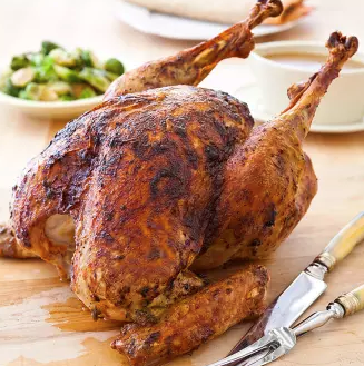 Supermoist roast turkey