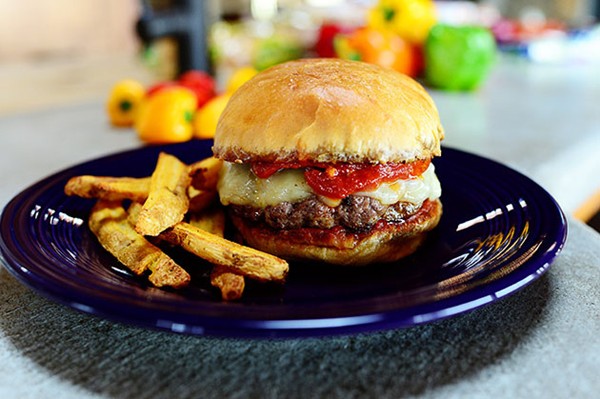 Supreme pizza burgers