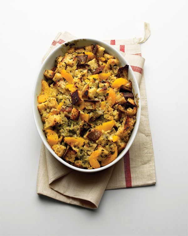 Susan's peach stuffing