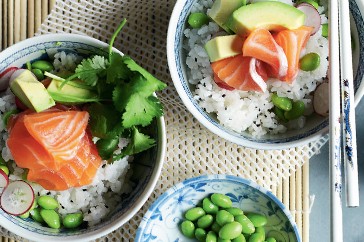 Sushi rice salad