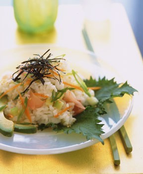 Sushi-roll rice salad
