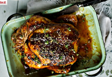 Sutton Hoo roast chicken with lemon thyme