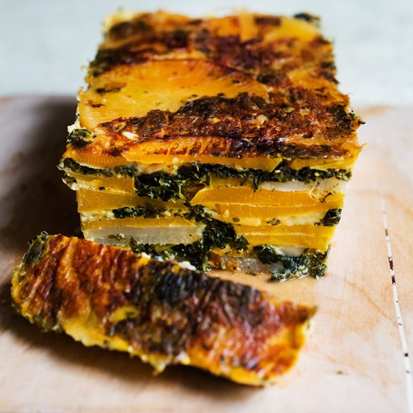 Swede and spinach loaf