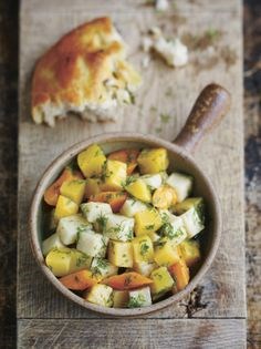 Swede, celeriac and carrots braised in olive oil