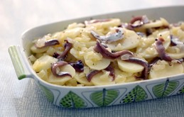 Swedish anchovy and potato gratin (Janssons frestelse)