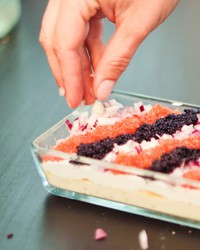 Swedish caviar cake