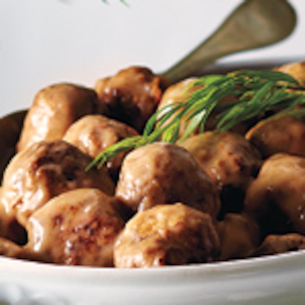 Swedish meatballs with rich gravy