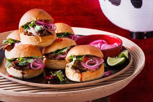 Sweet & sour pork rolls
