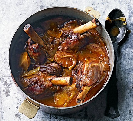 Sweet & spiced lamb shanks with quince