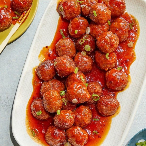 Sweet & spicy party meatballs