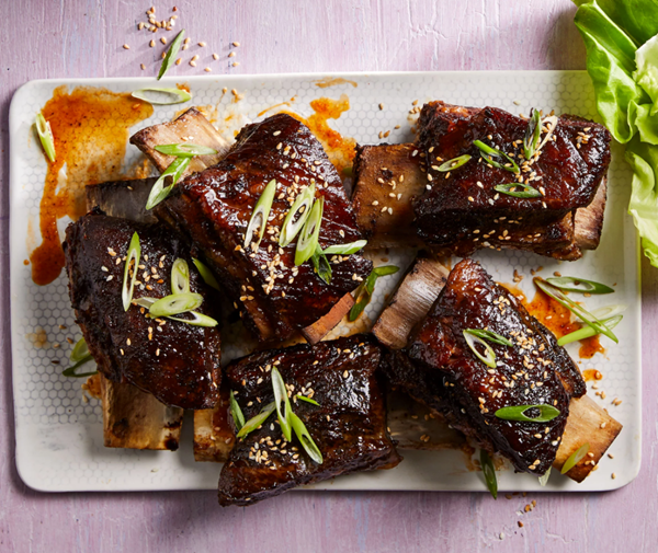 Sweet & spicy soy-braised short ribs