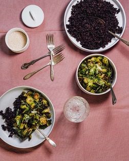 Sweet & sticky Brussels sprouts
