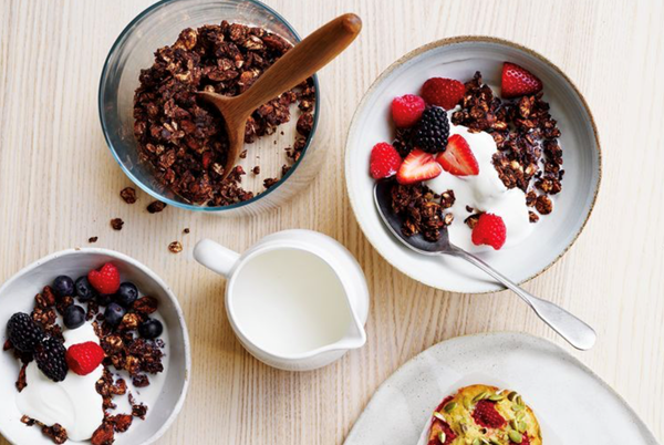Sweet and salty chocolate date granola