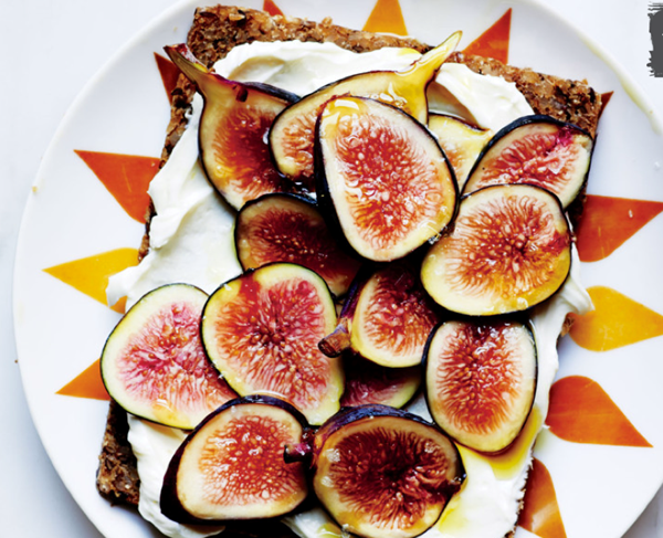 Sweet and salty fig toast