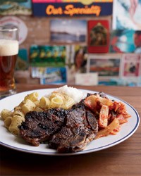 Sweet-and-salty Korean barbecued short ribs