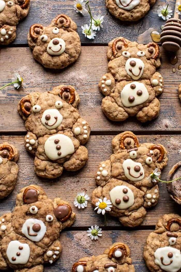 Sweet and salty teddy bear snickerdoodles