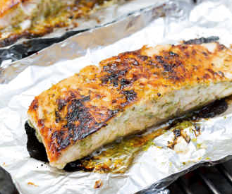 Sweet and saucy lime-jalapeño glazed salmon