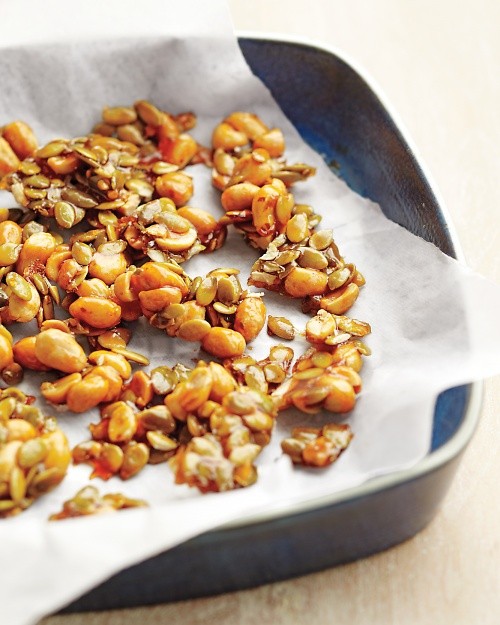 Sweet-and-smoky brittle